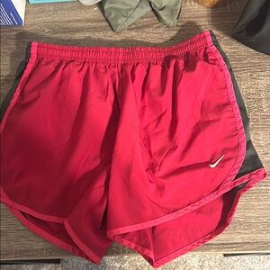 Nike Crimson Running Shorts with Black Accents